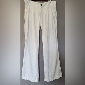 Athleta White Linen pants